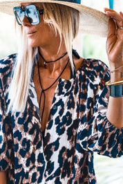 Leopardmønstret sommerkjole MILA
