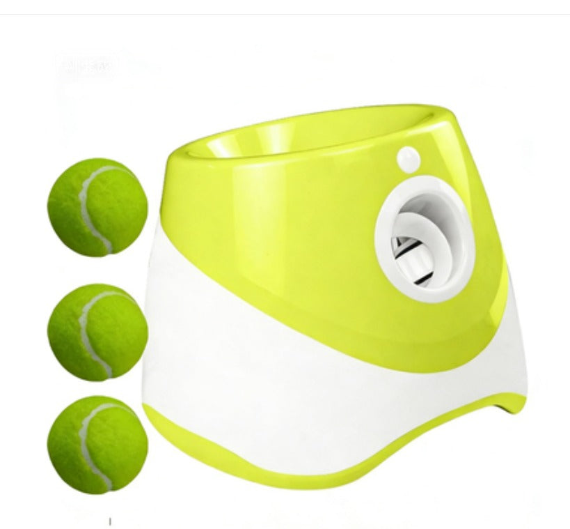 Automatic dog ball launcher with 3 distance settings