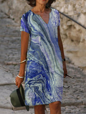 SARAH | Elegant sommerkjole med V-hals