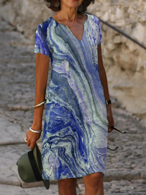 SARAH | Elegant sommerkjole med V-hals