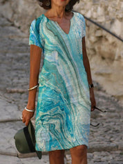 SARAH | Elegant sommerkjole med V-hals