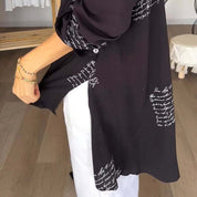 JENA | Elegant Long Fitted Blouse