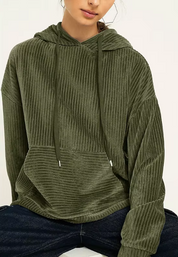 UNISEX | Corduroy Hoodie Sweatshirt