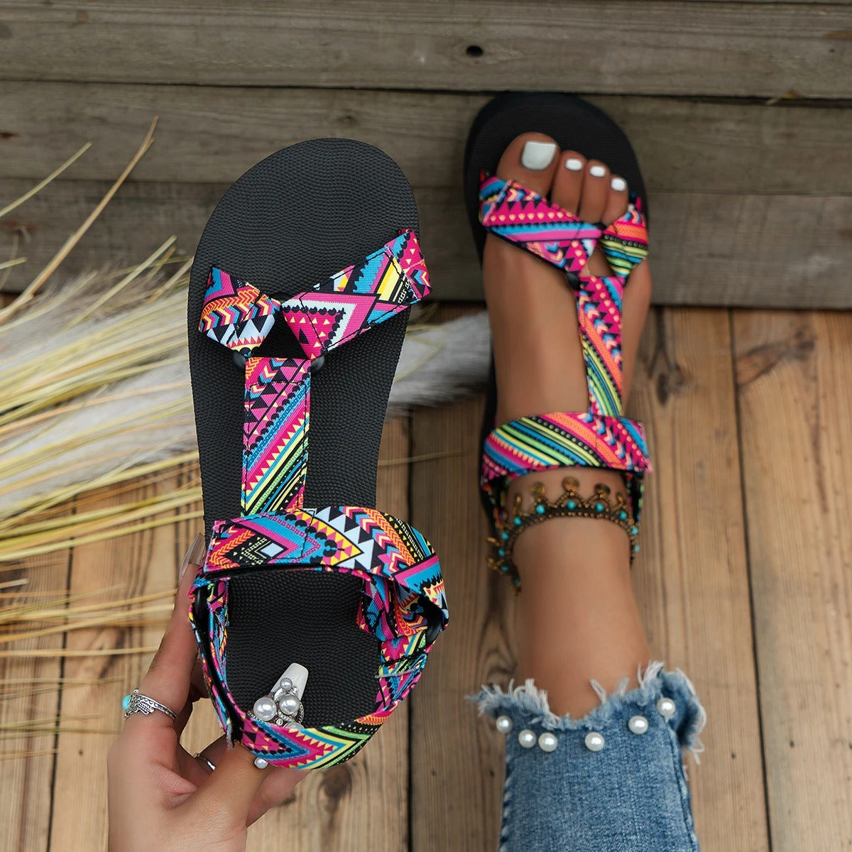 Luna | Bohemian Beach Sandals for Women