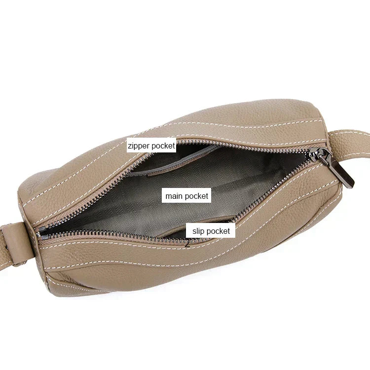 Izabella | Classic Leather Shoulder Bag