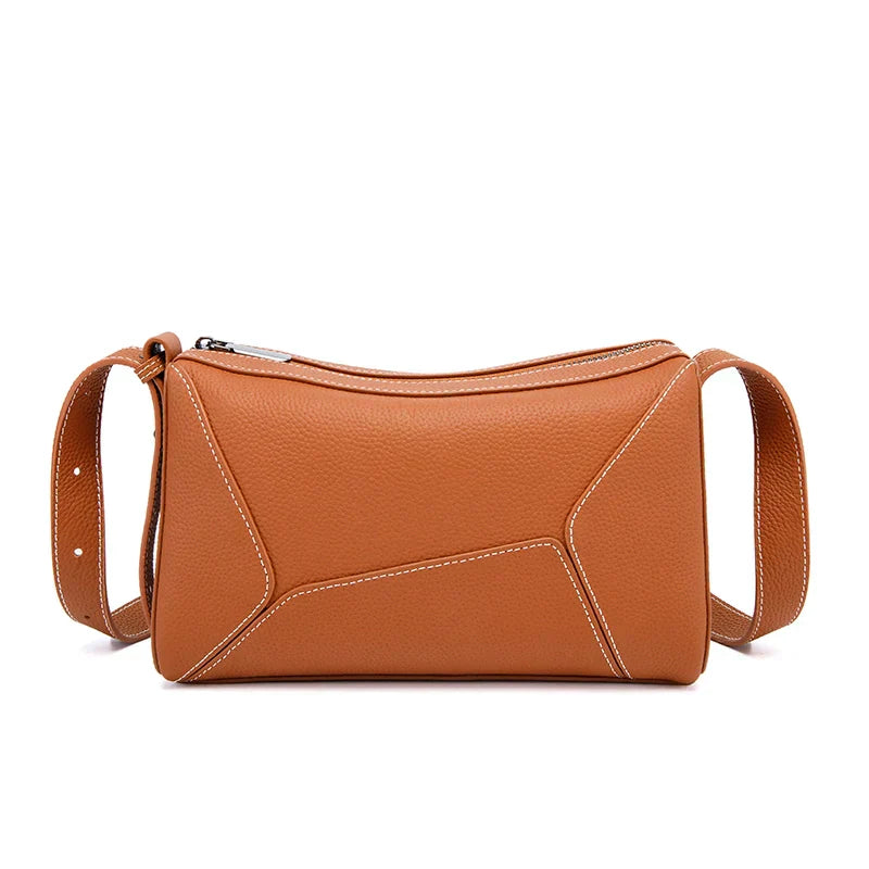 Izabella | Classic Leather Shoulder Bag